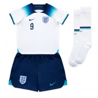 Koszulka piłkarska Anglia Harry Kane #9 Strój Domowy dla dzieci MŚ 2022 tanio Krótki Rękaw (+ Krótkie spodenki)